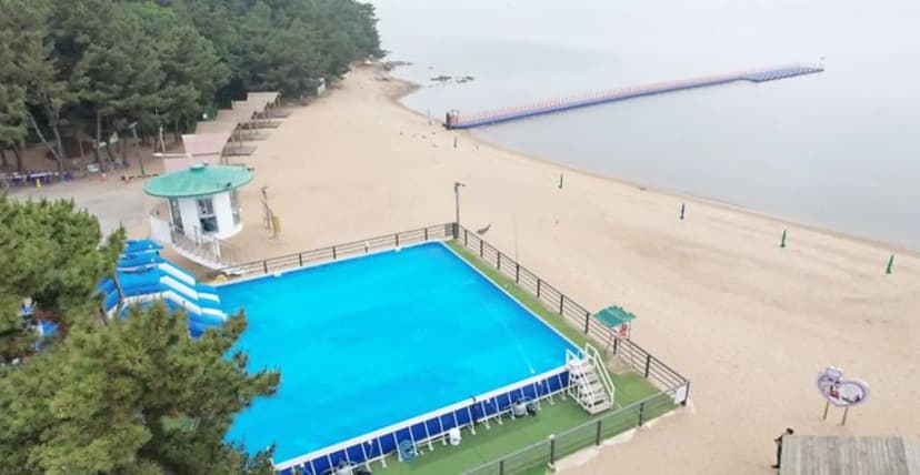 수기해수욕장 야영장 사진 2