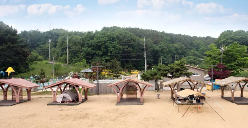 수기해수욕장 야영장 사진 4