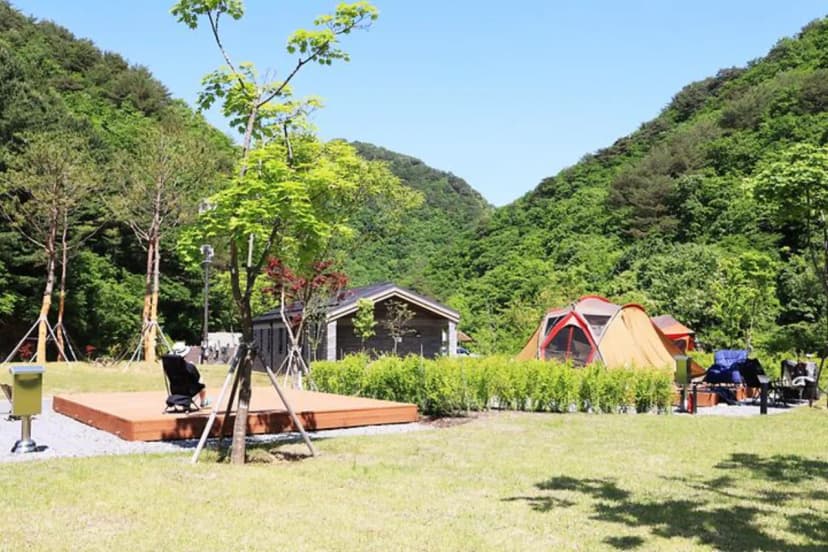 갯골자연휴양림 야영장 사진 3