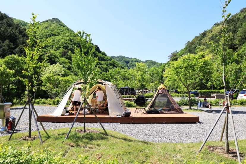 갯골자연휴양림 야영장 사진 11