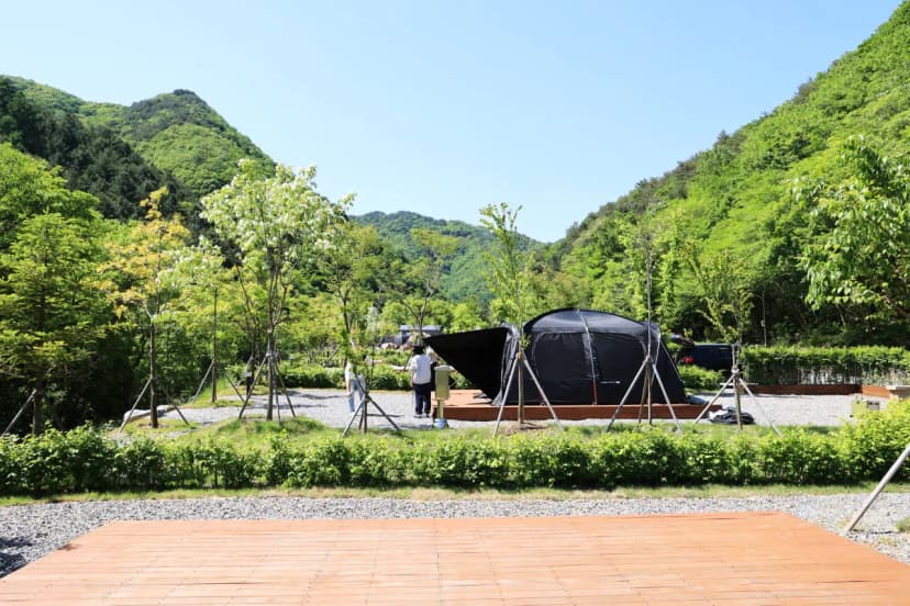 갯골자연휴양림 야영장 사진 15