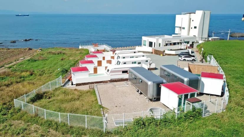 제주인포항 개별 수영장 카라반 사진 7