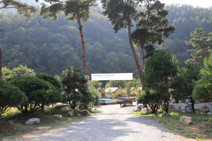 가온휴양빌리지 계곡 글램핑 카라반 캠핑 사진 4