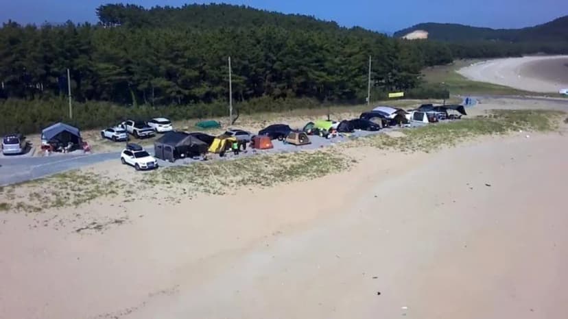 원산도 해수욕장 야영장 사진 2