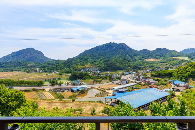 황매산 문워크 카라반 펜션 캠핑 사진 12