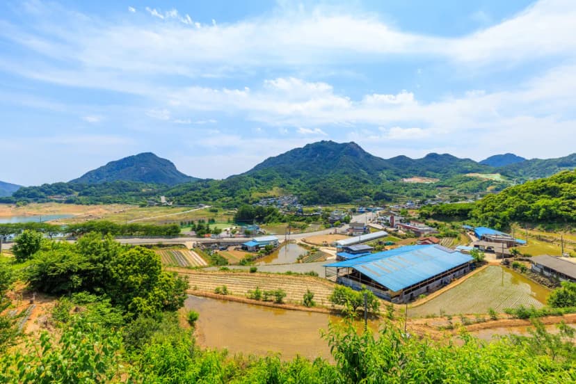 황매산 문워크 카라반 펜션 캠핑 사진 13