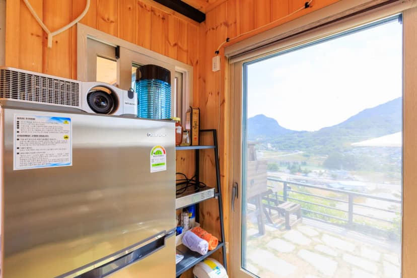 황매산 문워크 카라반 펜션 캠핑 사진 20